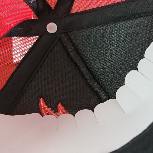 Hot Ones X Complex Reebok Trucker Hat Black Red White Green Snapback Adjustable - Picture 8 of 9